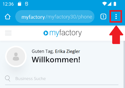 myfactory.Mobile als Progressive Web App 4