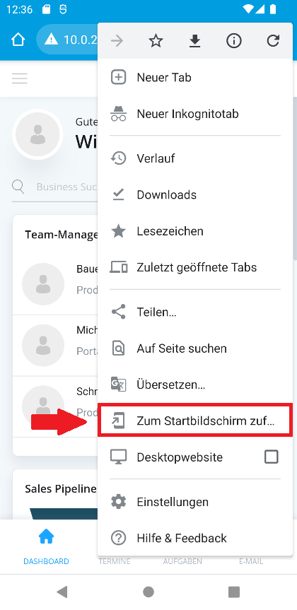 myfactory.Mobile als Progressive Web App 5