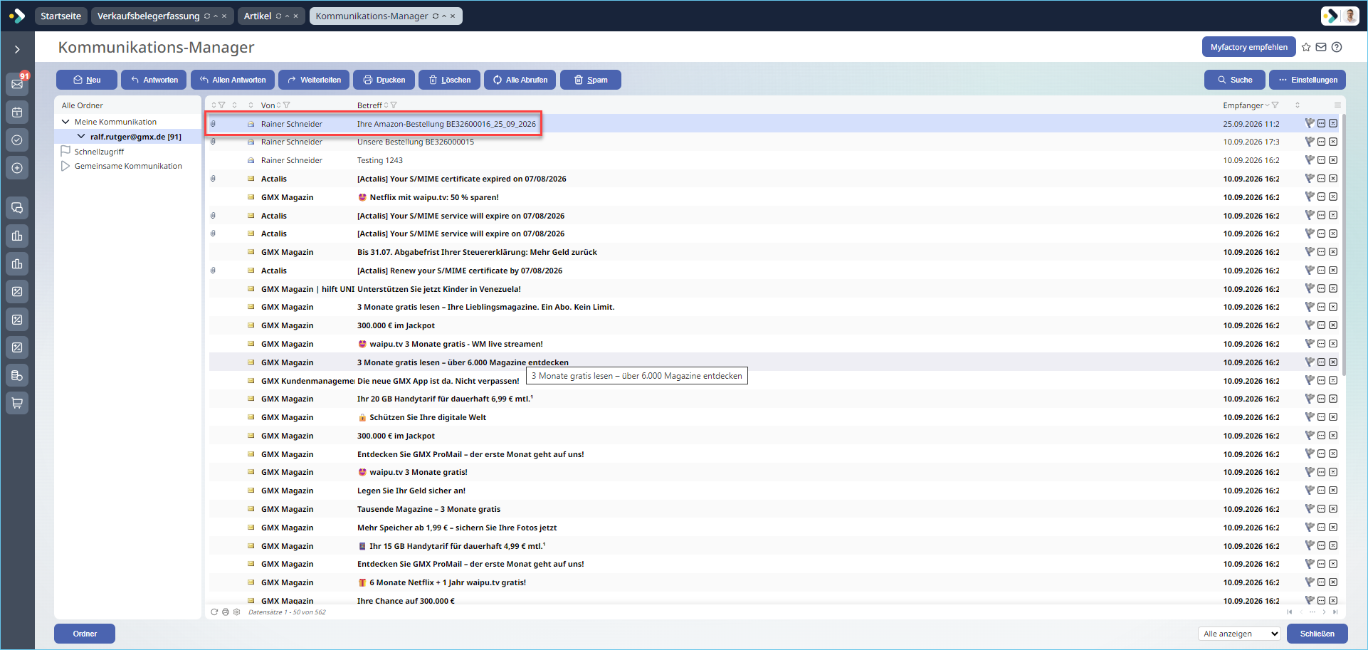 AI Import Verkaufsbeleg 0