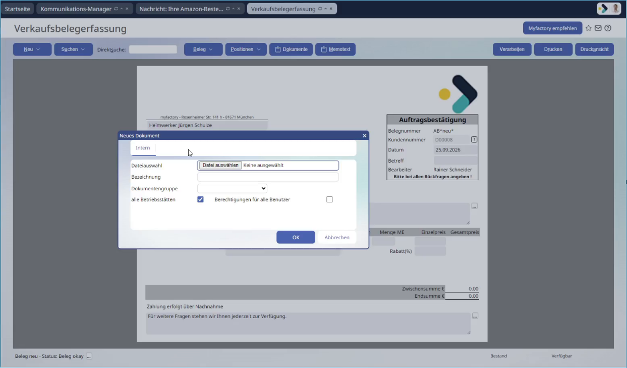 AI Import Verkaufsbeleg 4