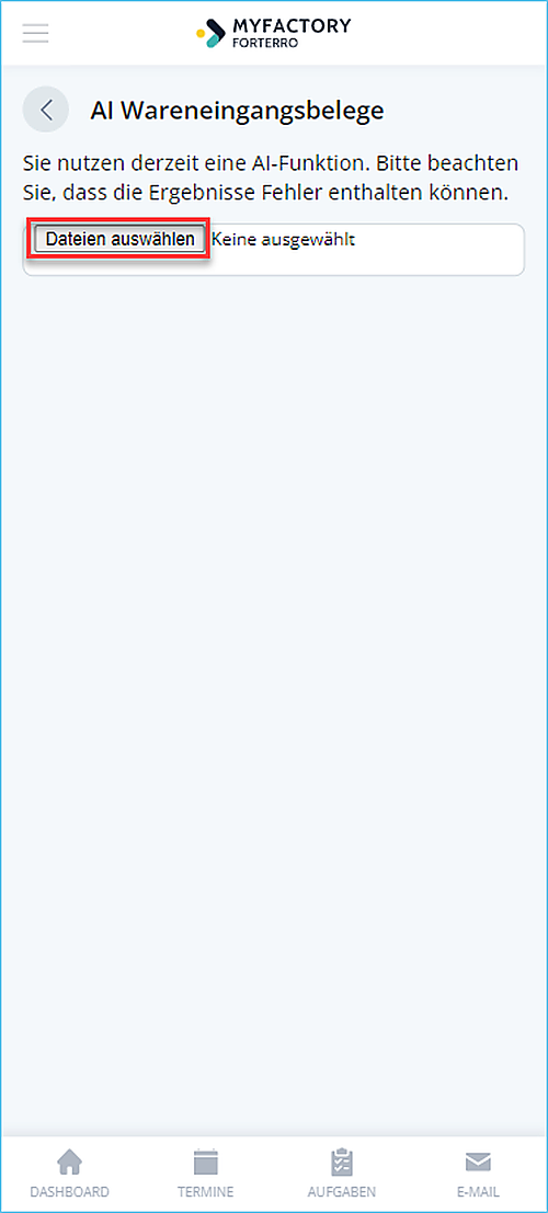AI-Microservices: So einfach nutzen Sie den AI-Wareneingangsimport in Myfactory.Phone 3