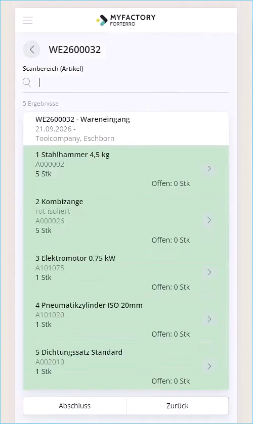 AI-Microservices: So einfach nutzen Sie den AI-Wareneingangsimport in Myfactory.Phone 13