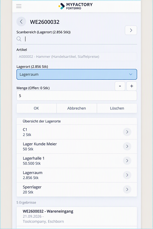 AI-Microservices: So einfach nutzen Sie den AI-Wareneingangsimport in Myfactory.Phone 15