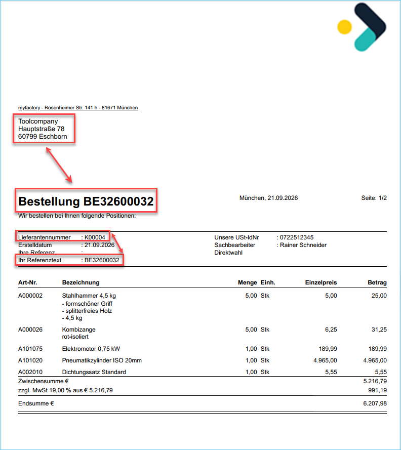 AI-Microservices: So einfach nutzen Sie den AI-Wareneingangsimport in Myfactory.Phone 8