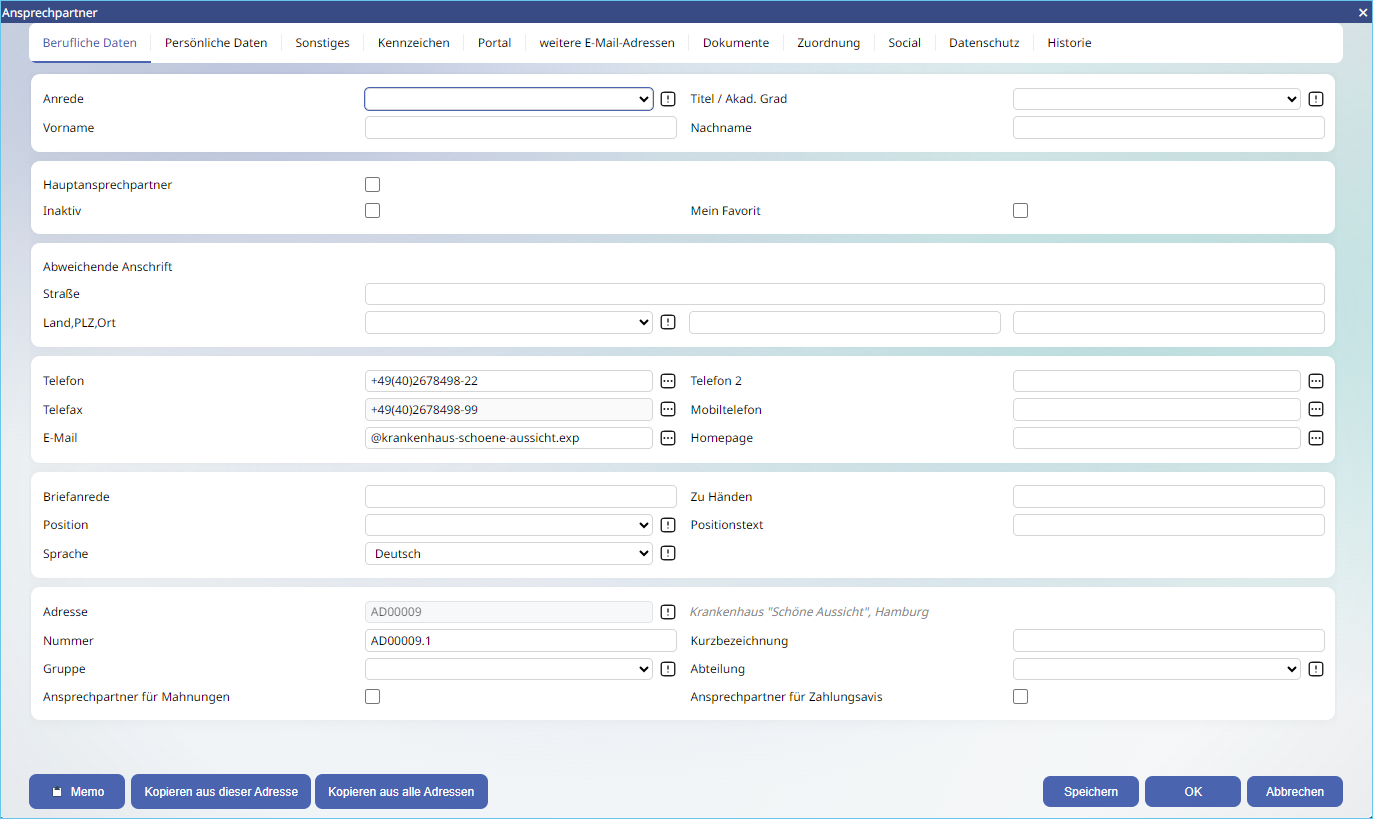 Register Ansprechpartner 7