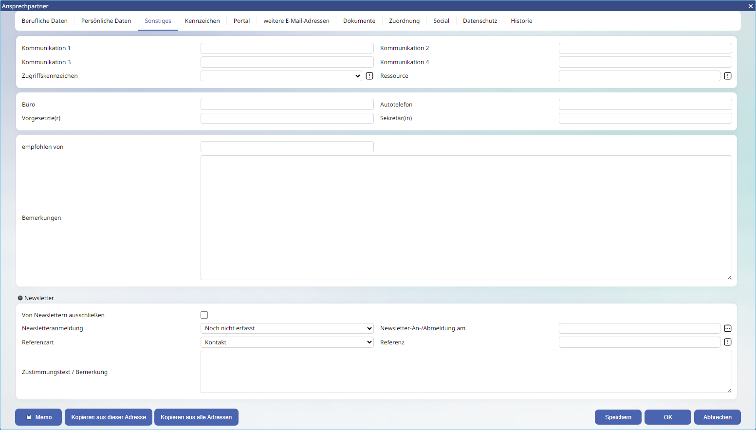 Register Ansprechpartner 9