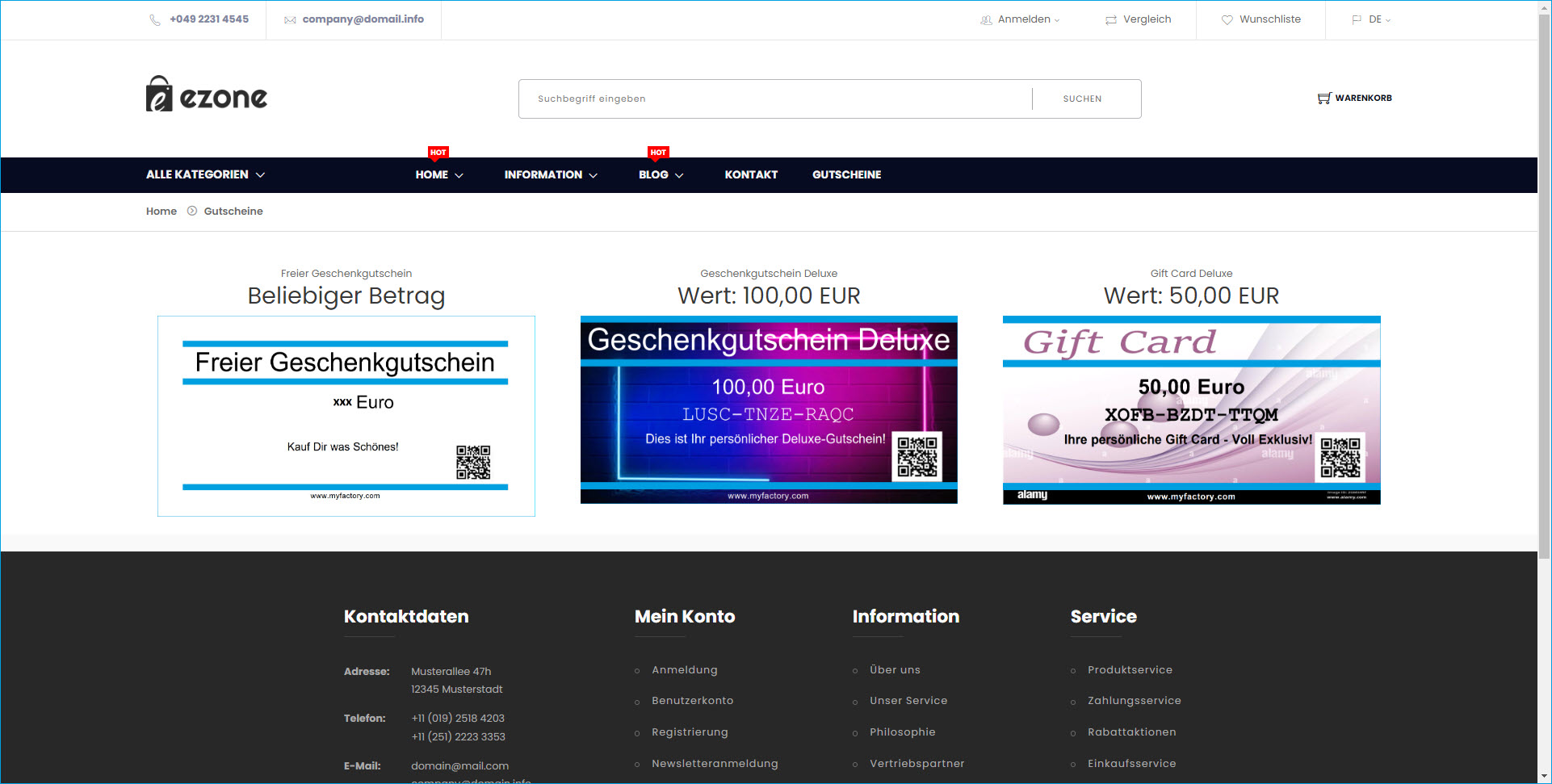 So funktioniert der Gutscheinverkauf im Webshop 13