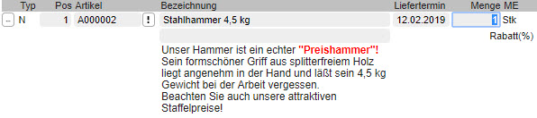 Register Verkauf 5