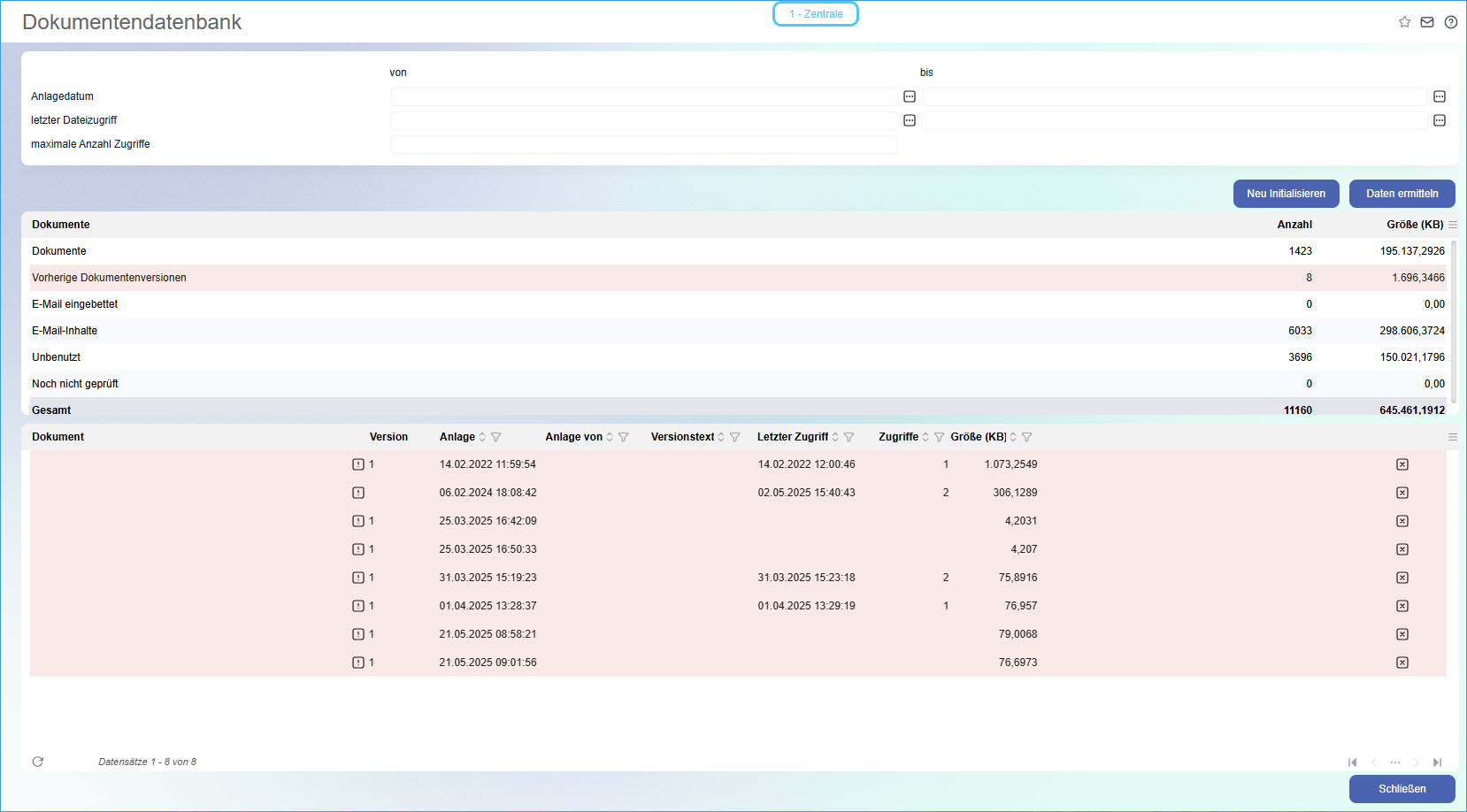 Dokumentendatenbank 6