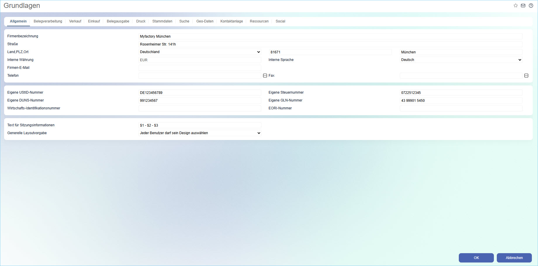 Register Allgemein 0