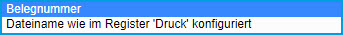 Register Belegverarbeitung 2