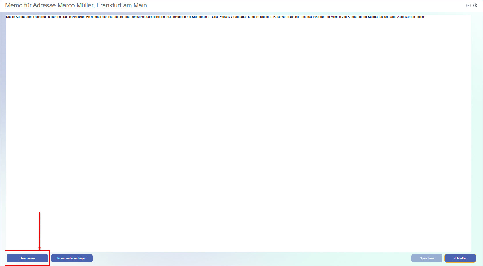 Register Stammdaten 1
