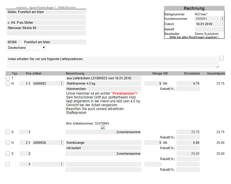 Register Verkauf 21