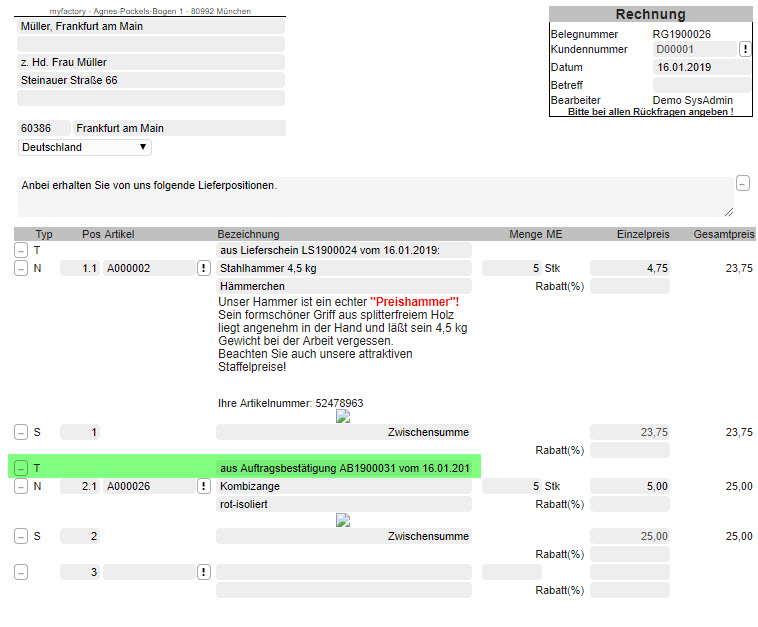 Register Verkauf 22