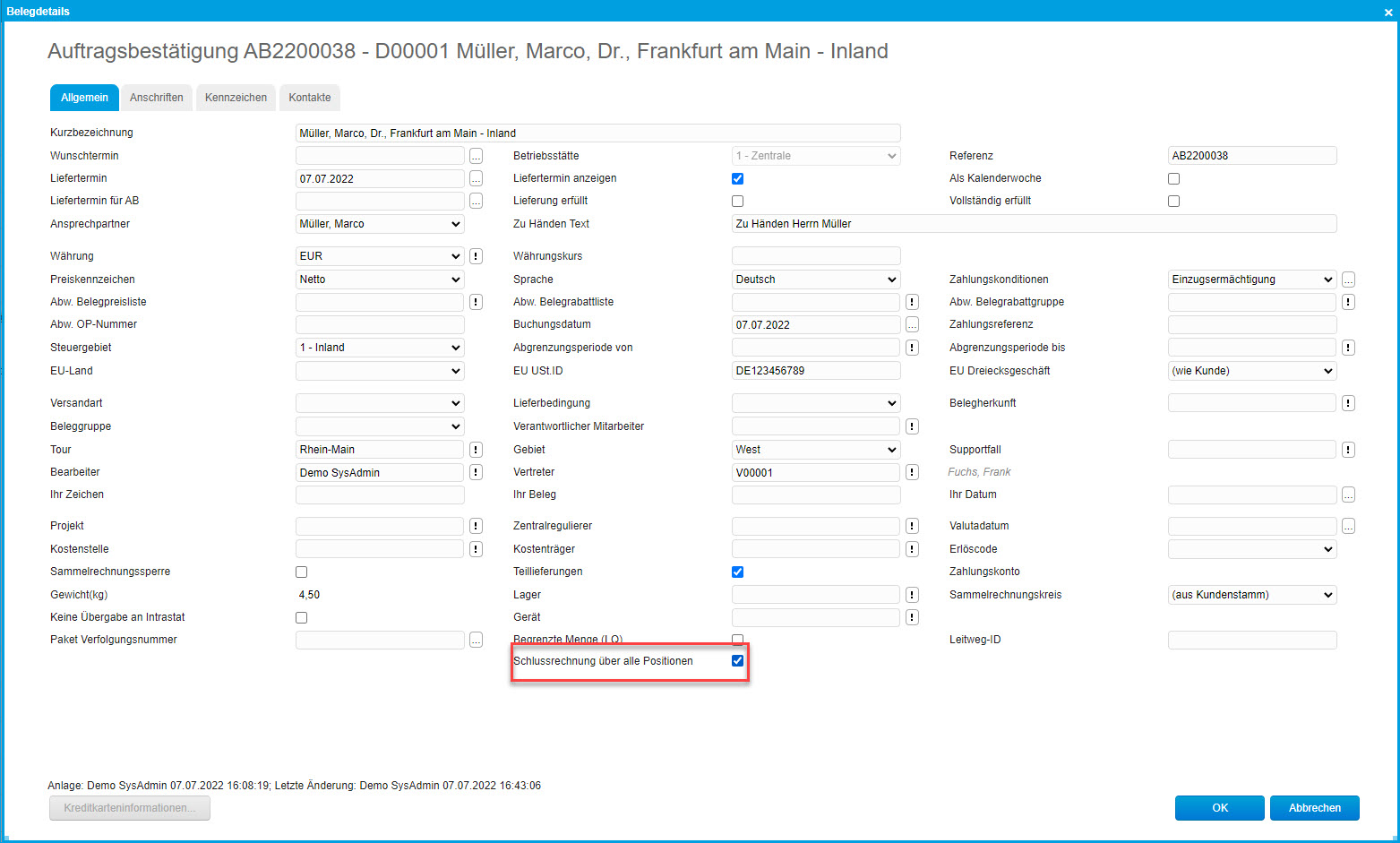 Register Verkauf 28