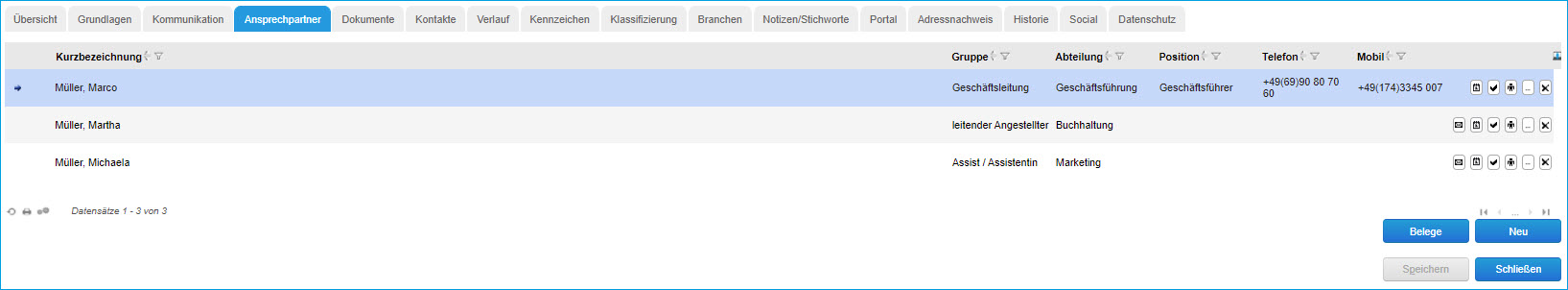 Register Ansprechpartner 0