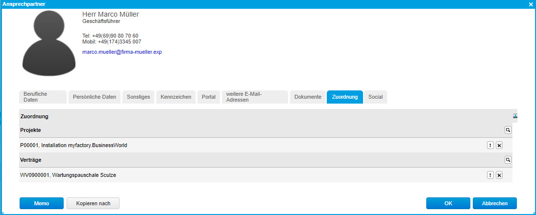 Register Ansprechpartner 13