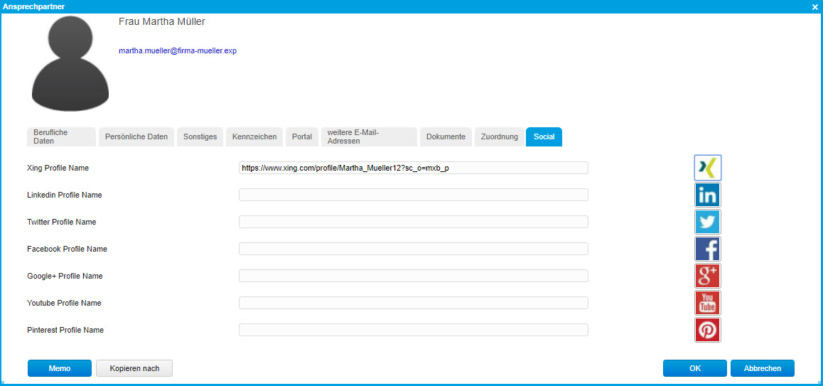 Register Ansprechpartner 14