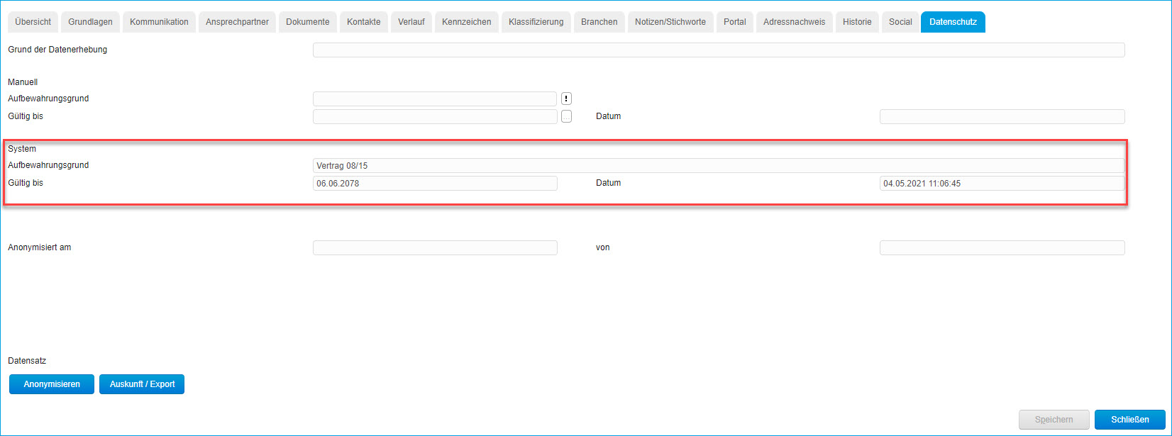 Register Datenschutz 1
