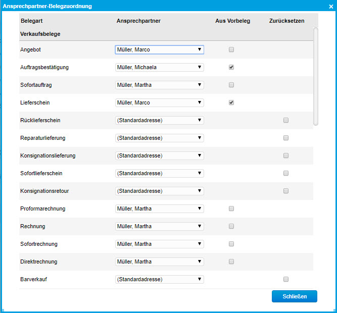 Register Ansprechpartner 1
