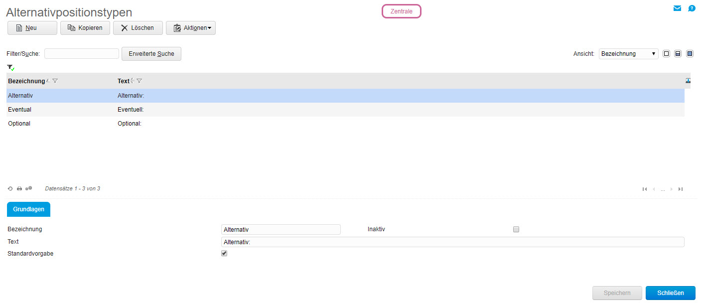 Alternativpositionstypen 0