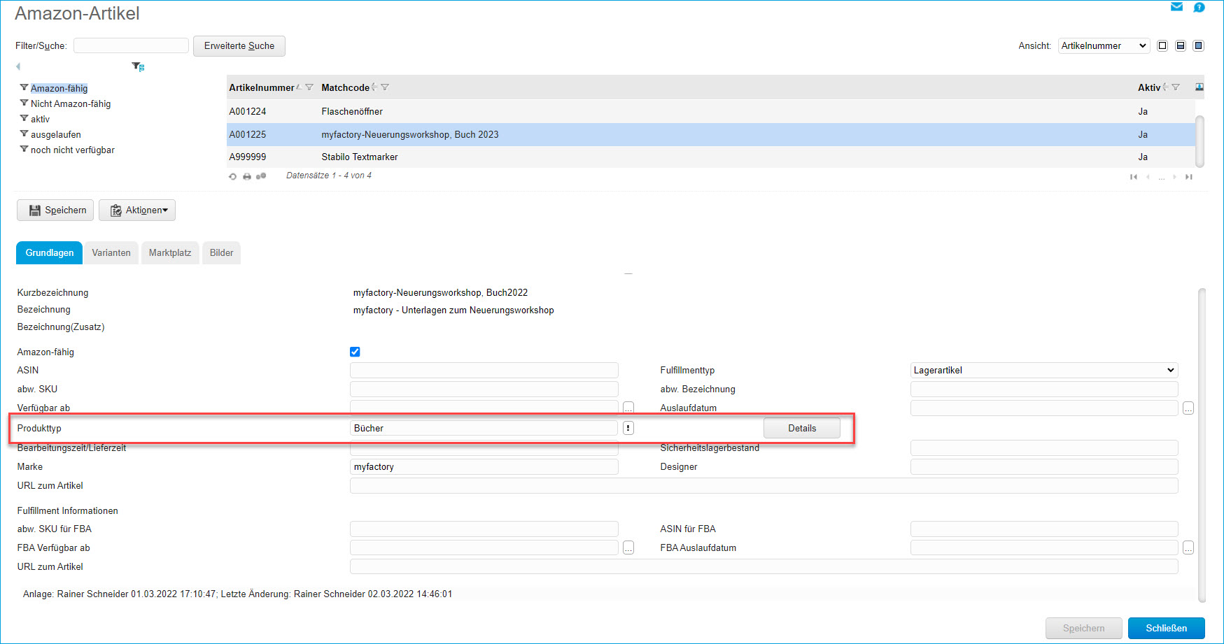 Amazon-Schnittstelle (SP-API) einrichten und nutzen 9
