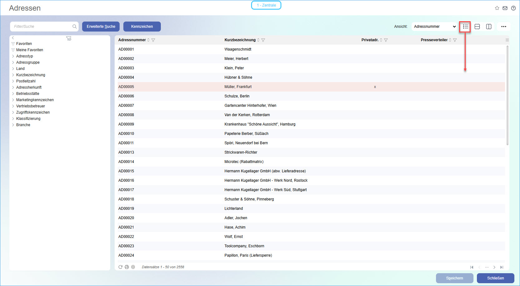 Ansichtseinstellungen 4