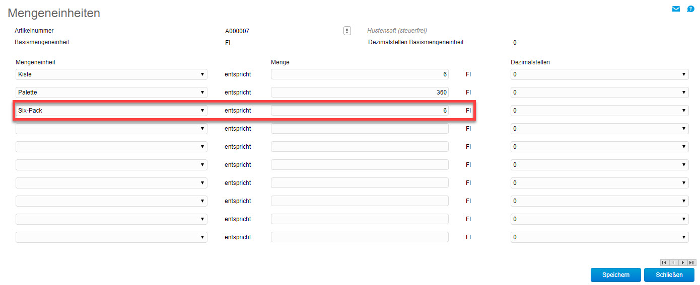 Register Einkauf/Verkauf 1