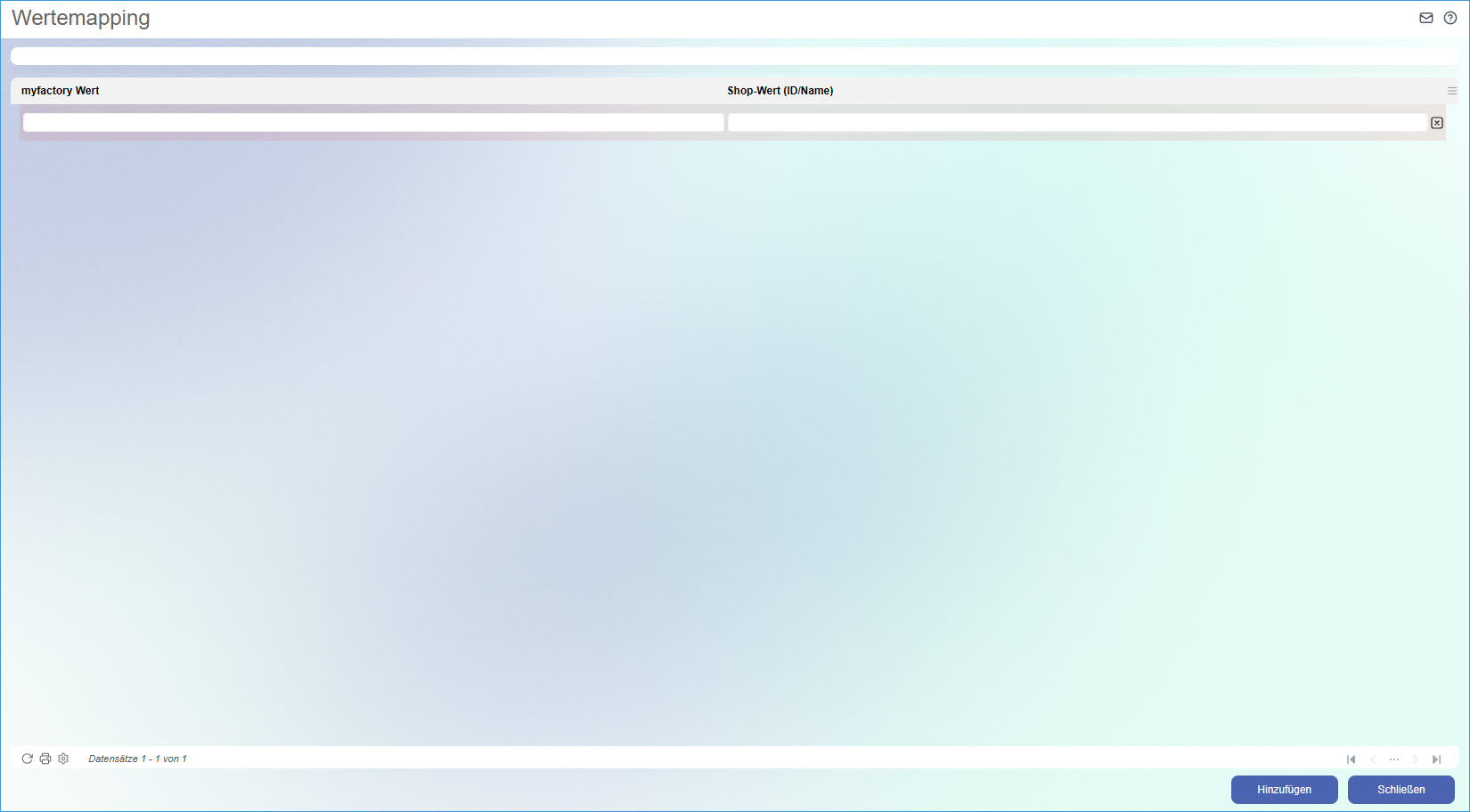 Wertemapping 0