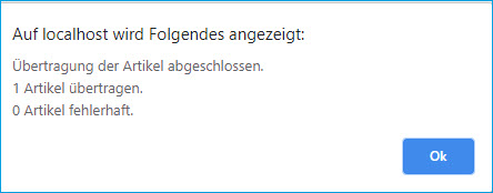 Artikel-Profil ausführen  2