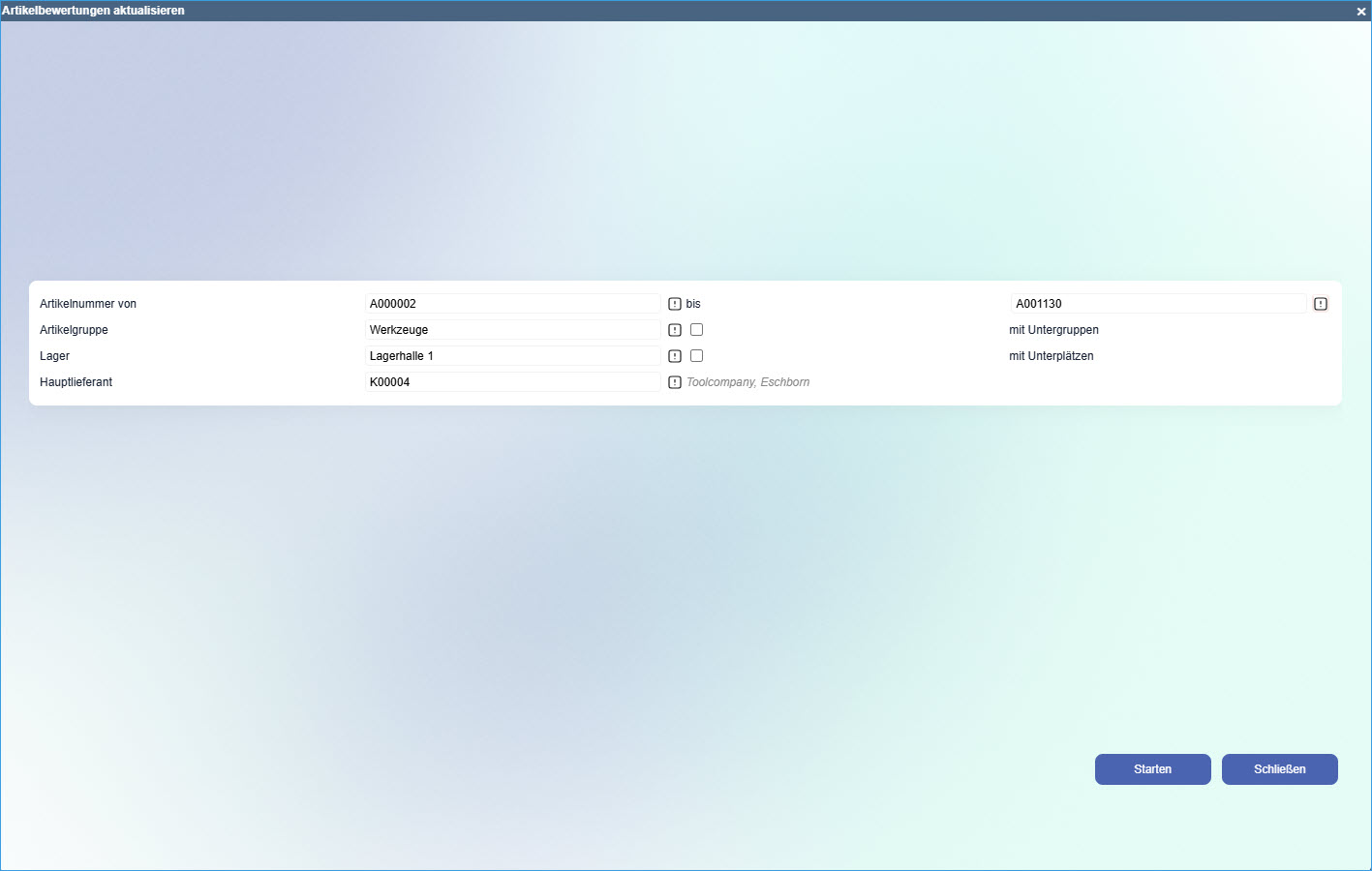 Artikelbewertungen aktualisieren 0