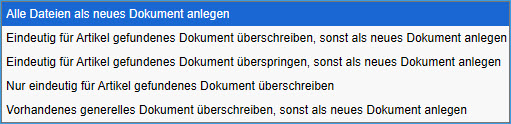 Artikel Dokumente importieren 4