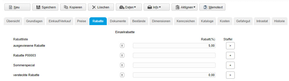 Register Rabatte 0