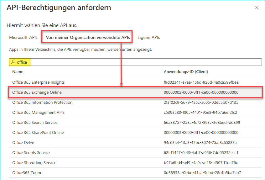Exchange: EWS-Mailpostfach einrichten 7