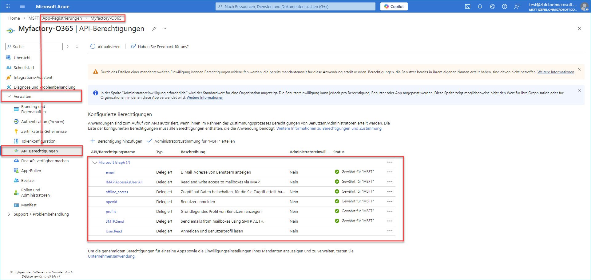 IMAP/SMTP/POP3 mit OAuth 2.0-Authentifizierung 4