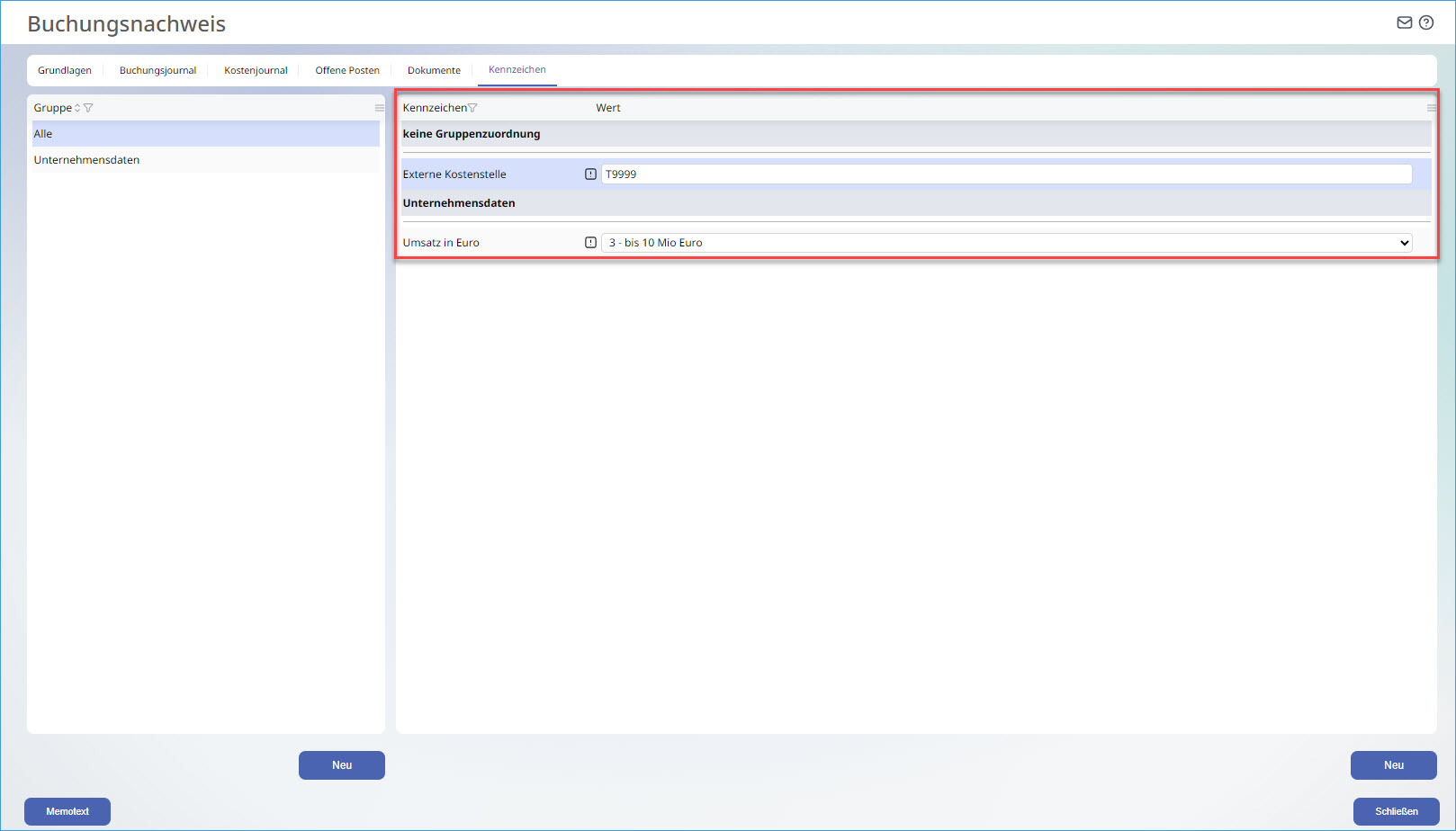 Die Buchungserfassung 3