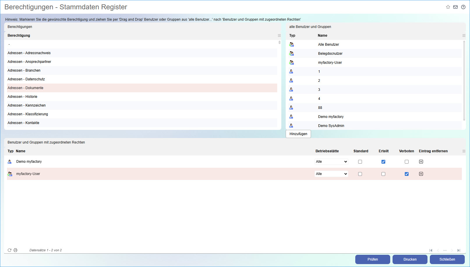 Stammdaten-Register 0