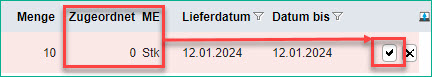 Bestandszuordnung 3