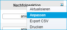 Aktionsliste bearbeiten 1