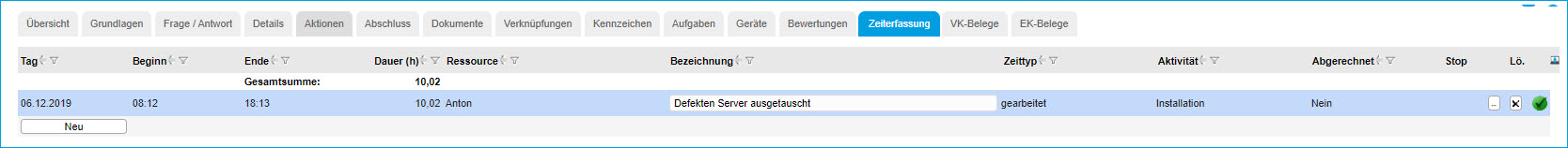 Wie werden Zeitkontingente verbraucht? 4