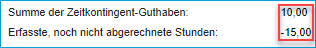Wie werden Zeitkontingente verbraucht? 11