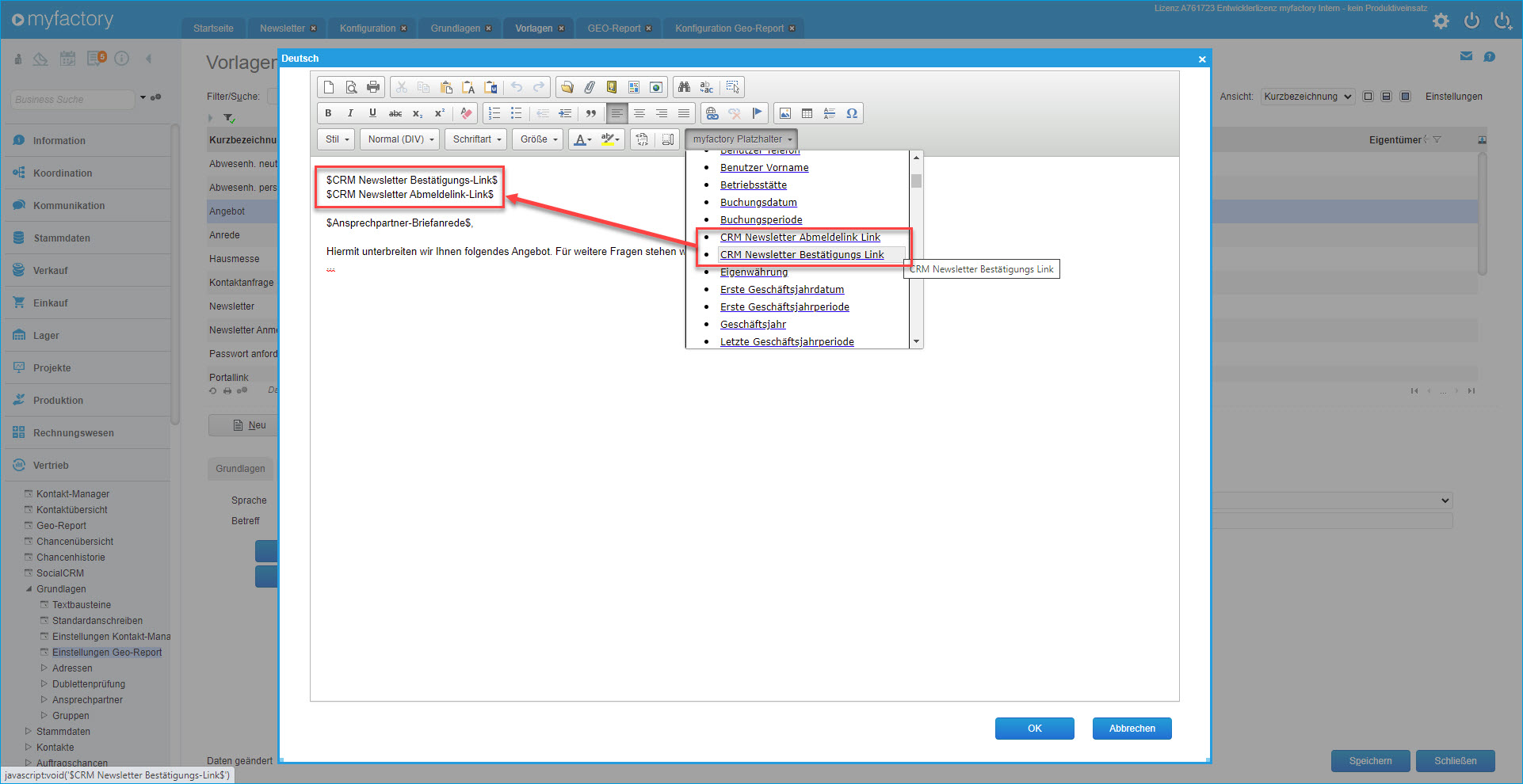 Register Kontaktanlage 1