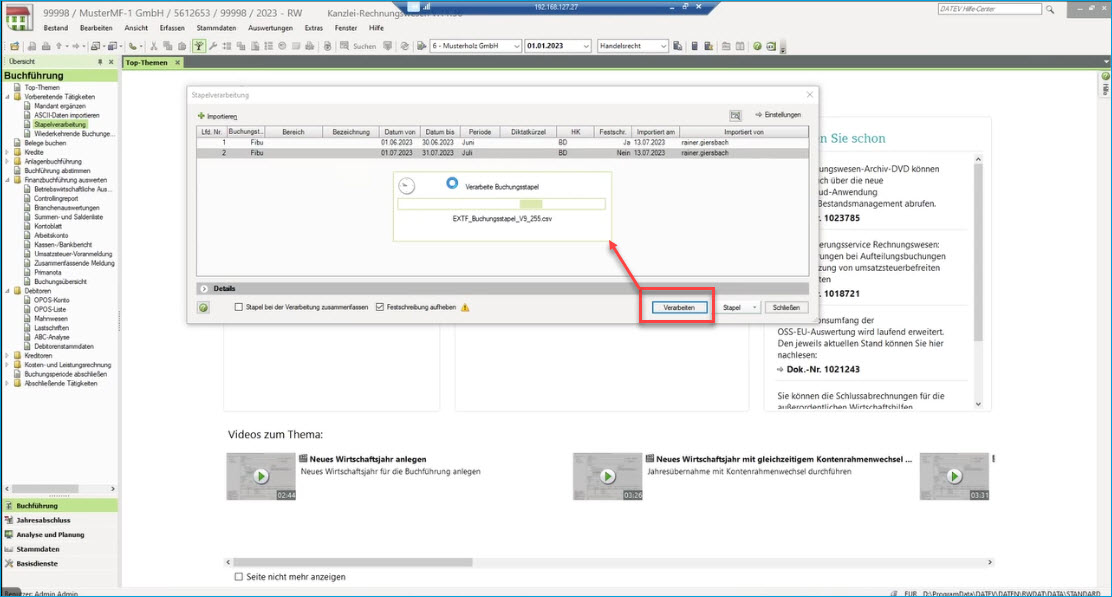 Buchungsdatenservice 11
