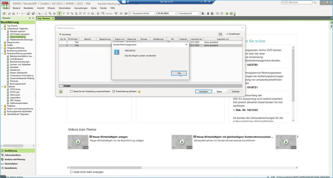 Buchungsdatenservice 12
