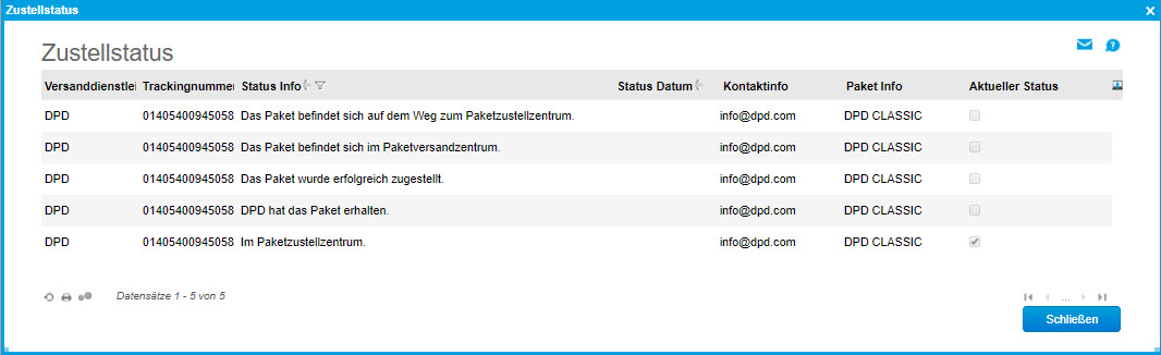 (DPD-)Versandschnittstelle 13