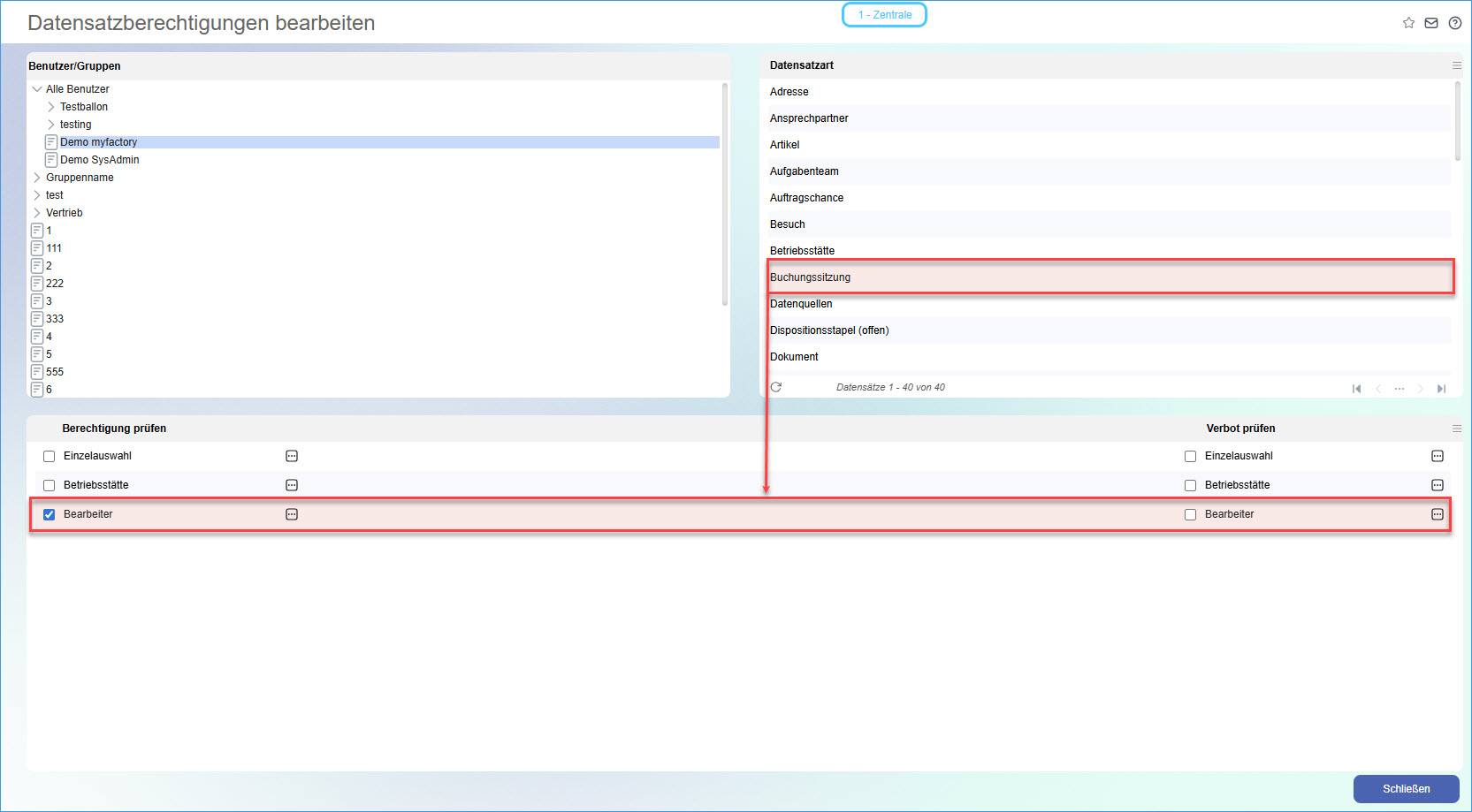 Datensatzberechtigungen 7