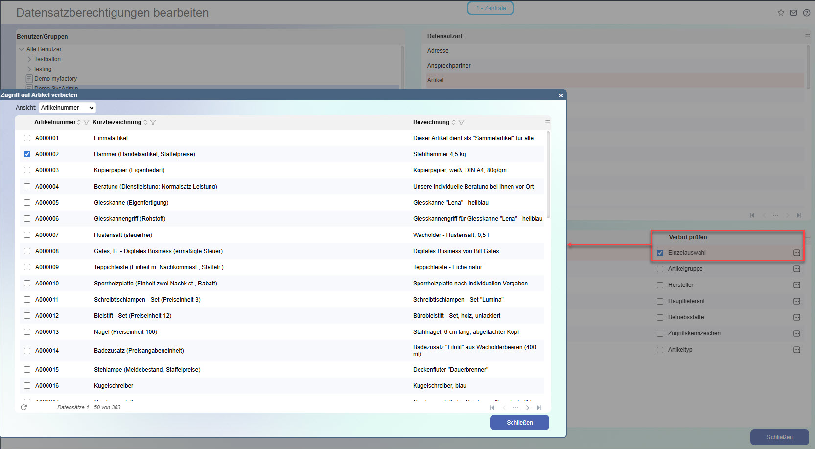 Datensatzberechtigungen 4