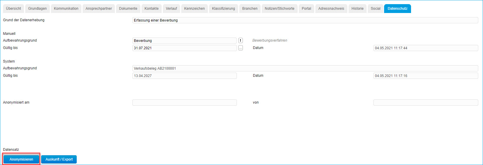 Register Datenschutz 2
