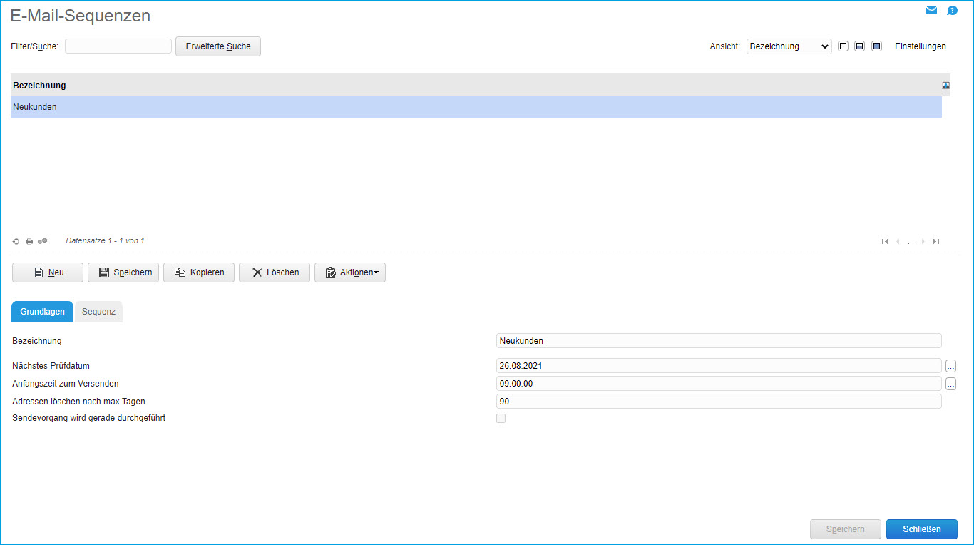 E-Mail-Sequenzen 0