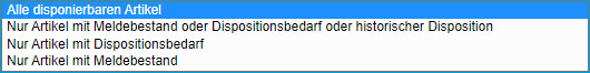 Bestellvorschläge erstellen 1